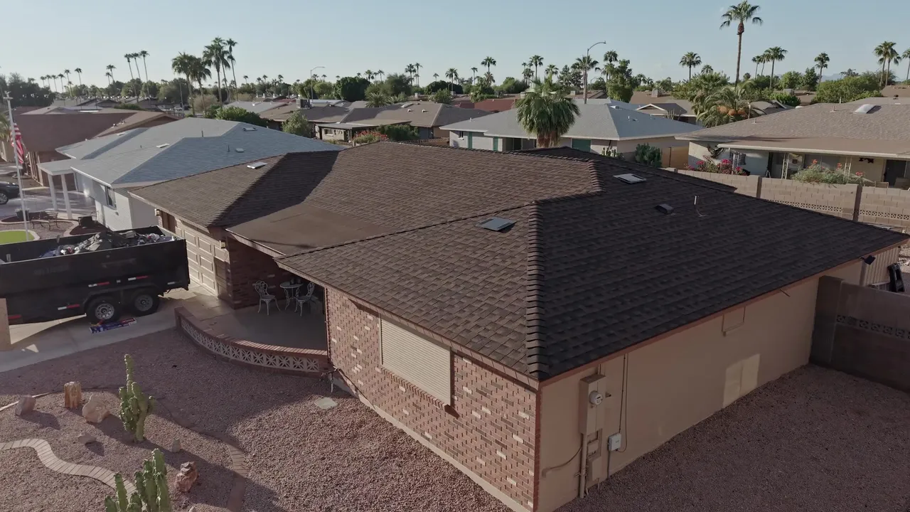 Finished shingle roof on a home, replaced by Restoration X in one day